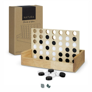 NATURA Quattro Wooden Four-in-a-Row Game (Natural) — Impact Aware