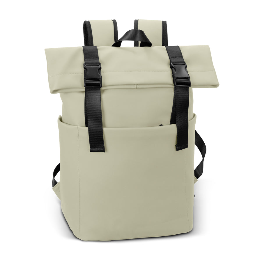 ARCHER Soft-Touch Flap Backpack (Ecru)