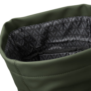 ARCHER Soft-Touch Flap Backpack (Ecru) — Lining