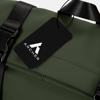 ARCHER Soft-Touch Flap Backpack (Ecru) — Hangtag