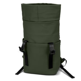ARCHER Soft-Touch Flap Backpack (Ecru) — Extended