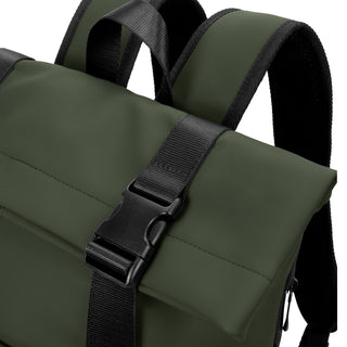 ARCHER Soft-Touch Flap Backpack (Olive) — Buckle
