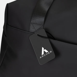 ARCHER Soft-Touch Duffle Bag (Navy) — Hangtag