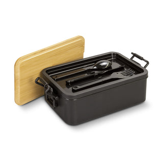 Grain Expandable Lunch Box (Natural/Black)