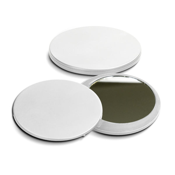 Shimmer Compact Mirror (White)