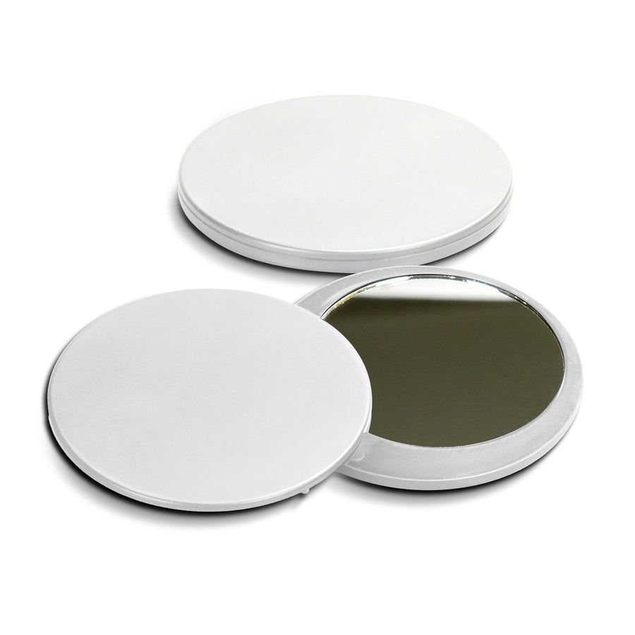 Shimmer Compact Mirror (White)