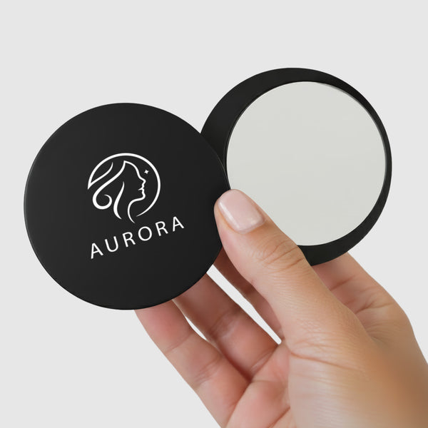 Shimmer Compact Mirror (Black)