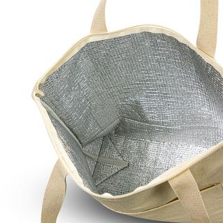 Loom Cotton Cooler Tote (Natural) — Detail