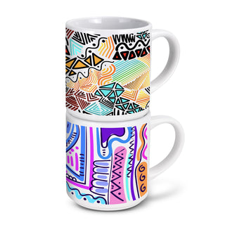 Hearth Stackable Coffee Mug (White) — Detail