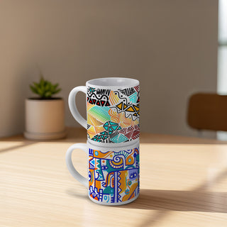 Hearth Stackable Coffee Mug (White) — Feature