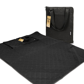 Frontier Fraser Picnic Blanket (Black) — Open