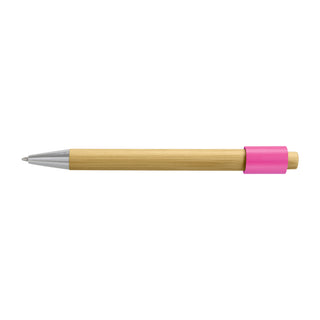 Flux Bamboo Spinner Pen (Natural/Pink)