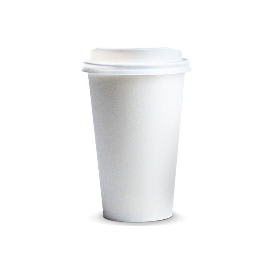 Brew Paper Coffee Cup - 350ml (White)