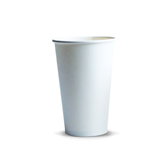 Brew Paper Coffee Cup - 350ml (White) — Cup
