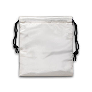 Silk Satin Gift Bag - Small (White) — Black
