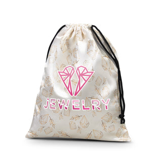 Silk Satin Gift Bag - Small (White) — Detail