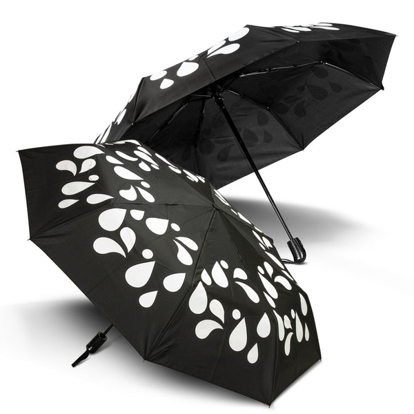 Prism Colour Changing Compact Umbrella (Black)