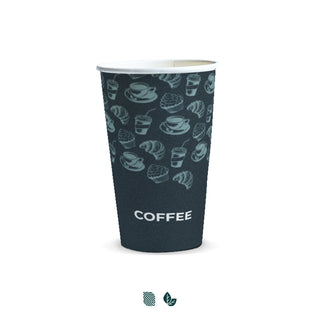 Pure Compostable Paper Cup - 350ml (White) — Impact Aware