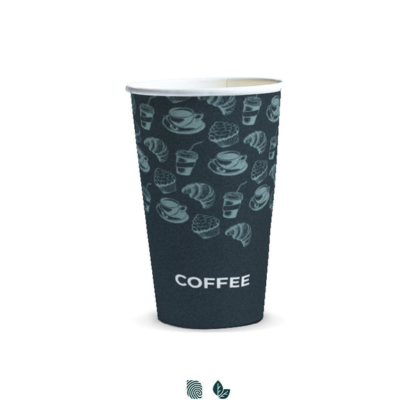 Pure Compostable Paper Cup - 350ml (White)