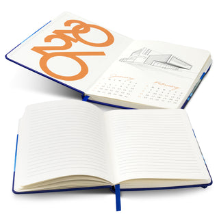 Canvas Full Colour Notebook (Orange) — Spread
