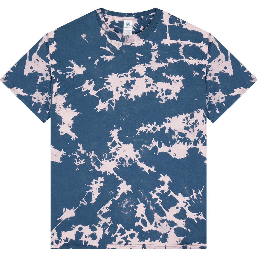 1385 Colortone Bleach Out Dyed T-Shirt (Blue)