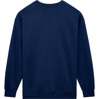 Gildan Heavy Blend 18000B Navy - Back View | color:Navy|view:back