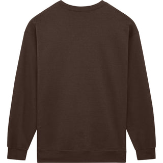 Gildan Heavy Blend 18000 Dark Chocolate - Back View | color:Dark Chocolate|view:back