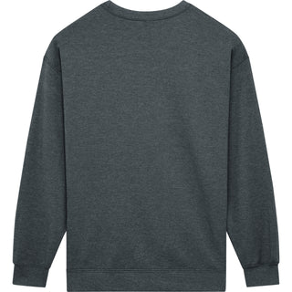 Gildan Heavy Blend 18000 Dark Heather - Back View | color:Dark Heather|view:back