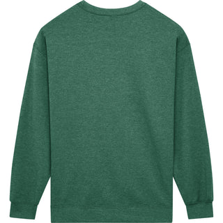 Gildan Heavy Blend 18000 Heather Dark Green - Back View | color:Heather Dark Green|view:back