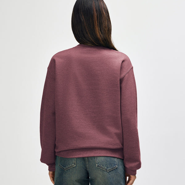 Gildan Heavy Blend 18000 Crewneck (Heather Dark Maroon)