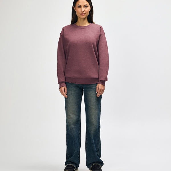 Gildan Heavy Blend 18000 Crewneck (Heather Dark Maroon)