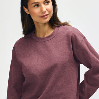 Gildan Heavy Blend 18000 Crewneck (Heather Dark Maroon)