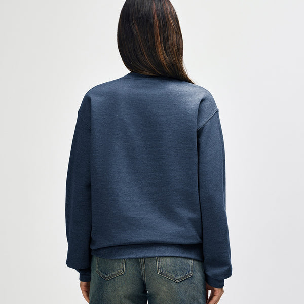 Gildan Heavy Blend 18000 Crewneck (Heather Dark Navy)