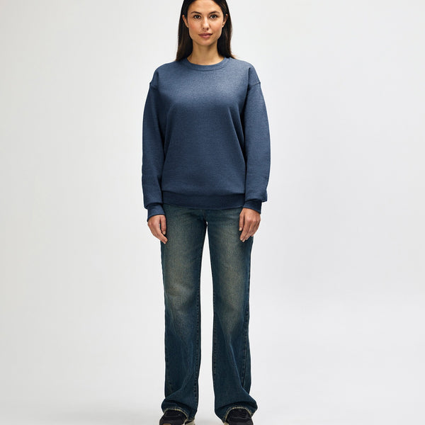Gildan Heavy Blend 18000 Crewneck (Heather Dark Navy)