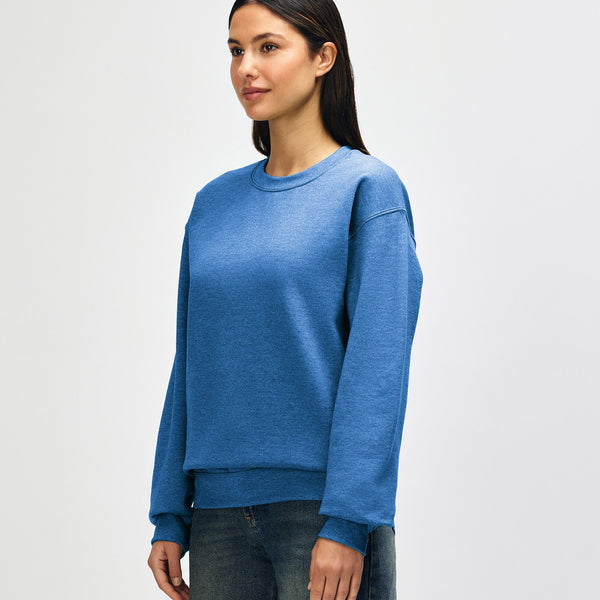 Gildan Heavy Blend 18000 Crewneck (Heather Deep Royal)