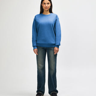 Gildan Heavy Blend 18000 Crewneck (Heather Deep Royal)