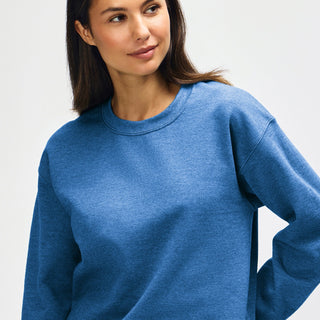 Gildan Heavy Blend 18000 Crewneck (Heather Deep Royal)