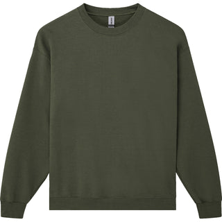Gildan Heavy Blend 18000 Military Green - Front View | color:Military Green|view:front