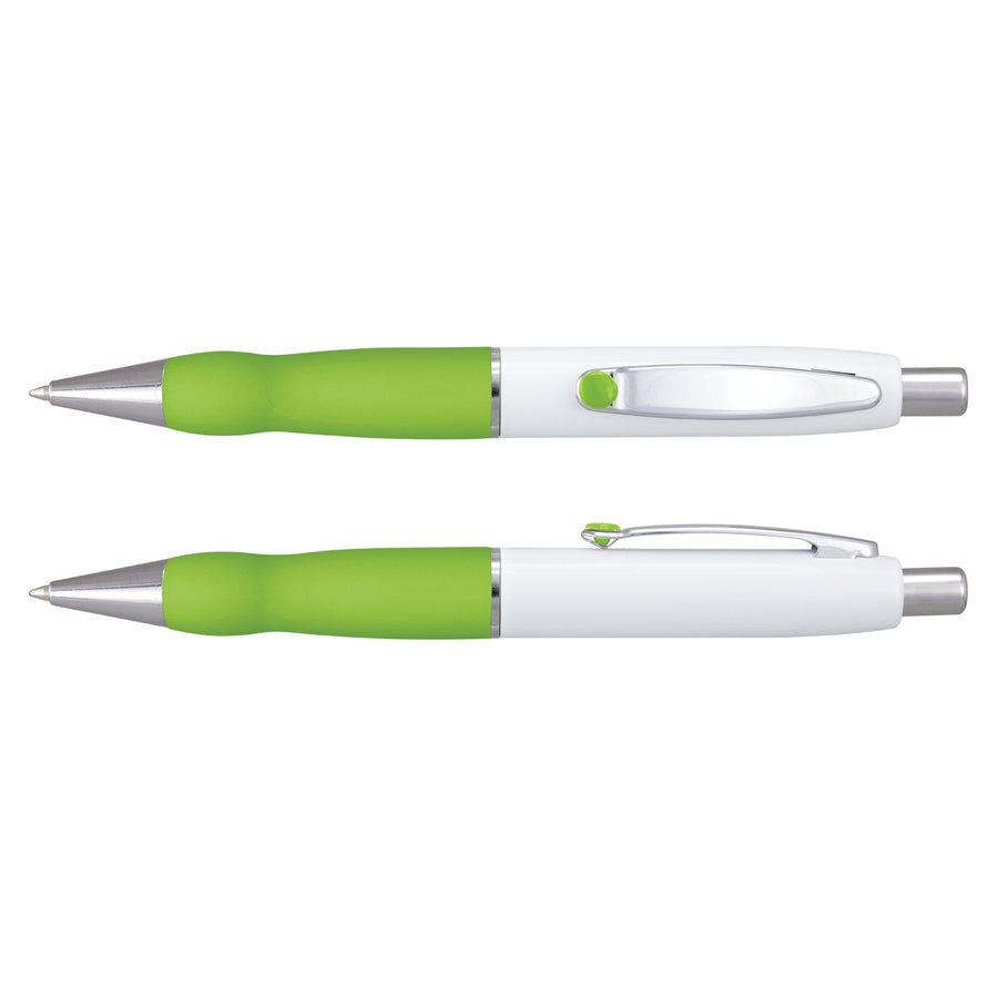 Sterling Pen - White Barrel (Bright Green)