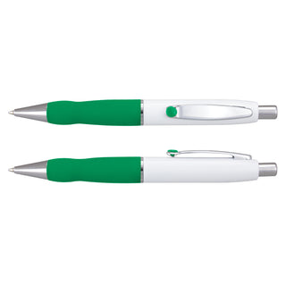 Agogo Turbo Pen - White Barrel (Dark Green)