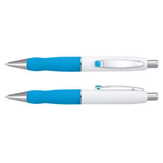 Agogo Turbo Pen - White Barrel (Light Blue)