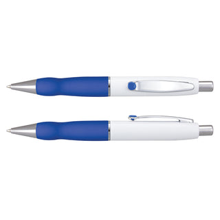 Agogo Turbo Pen - White Barrel (Dark Blue)