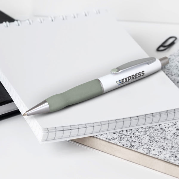 Sterling Pen - White Barrel (Dark Green)