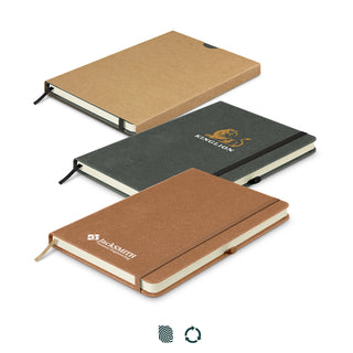 Grain Recycled Hard Cover Notebook (Black) — Impact Aware