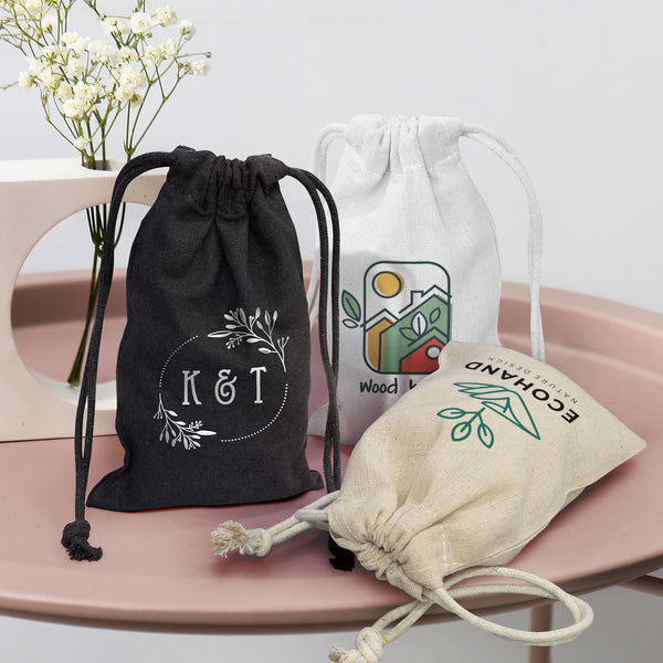 Linen Cotton Gift Bag - Small (Natural)