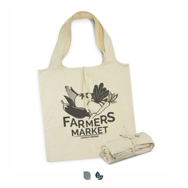 Canvas Foldaway Tote Bag (Natural)