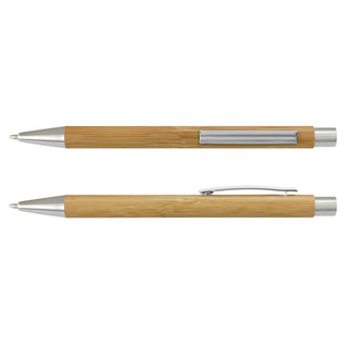 Agogo Lancer Bamboo Pen (Natural/Silver)