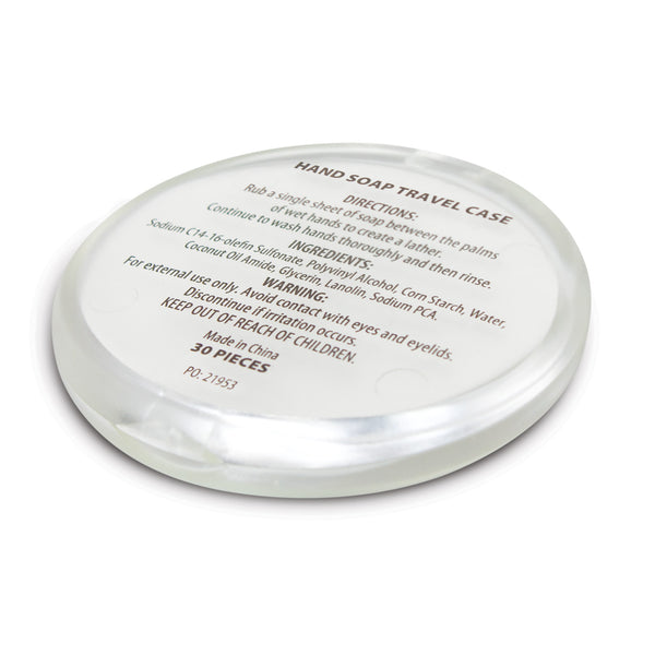Journey Hand Soap Travel Case - Round (Frosted Clear)