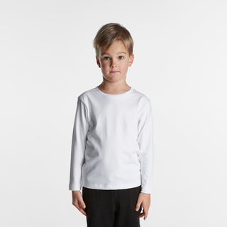 AS Colour Kids Staple L/S Tee (White)