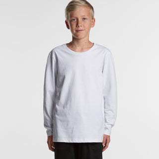 AS Colour Youth Staple L/S Tee (White)